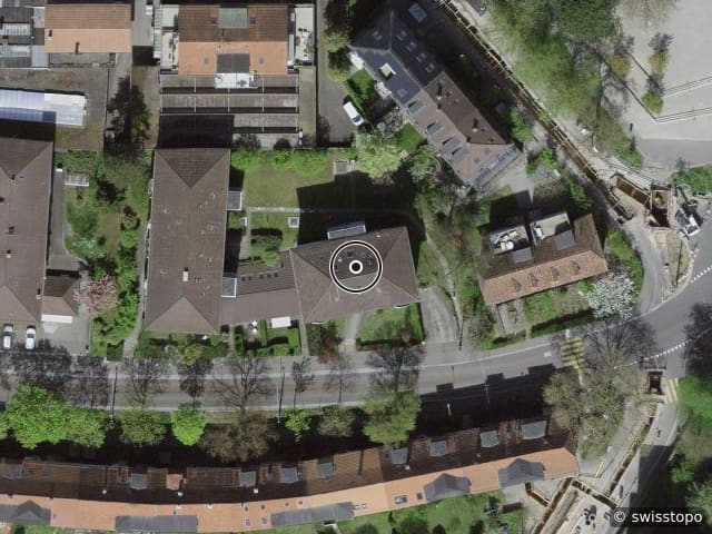 Luftbild Freiburgstrasse 54, Bern