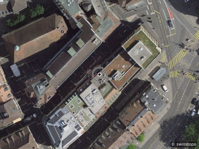 Luftbild Rue Saint-Maurice 7, Neuchâtel