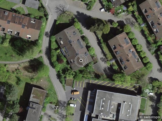 Luftbild der Lage – Mattenstrasse 29b, 3073 Gümligen