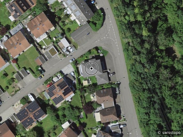 Luftbild Frenkenstrasse 30, ruhige Lage