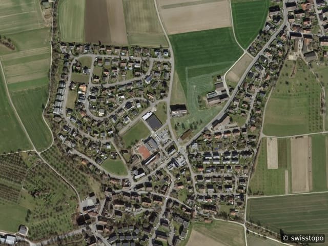 Luftbild der Lage – 8162 Steinmaur