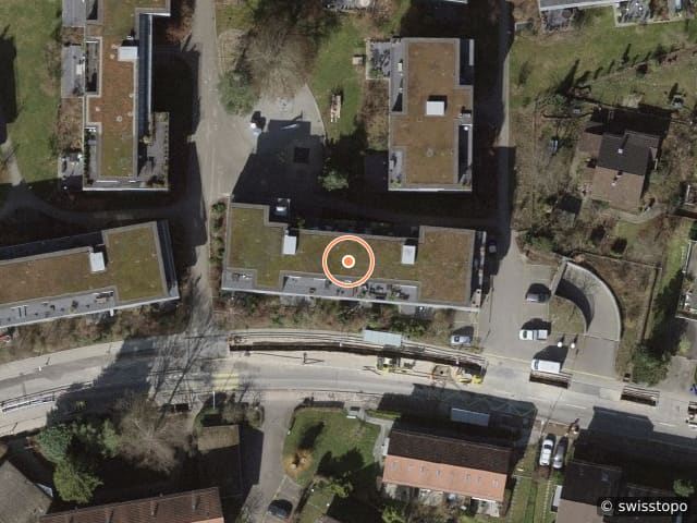 Luftbild der Lage – Binzmühlestrasse 306, 8046 Zürich