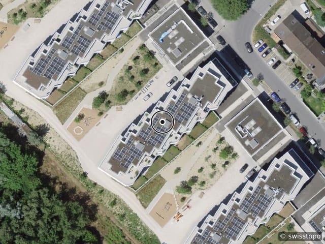 Luftbild rue de la combe 11a, Gland