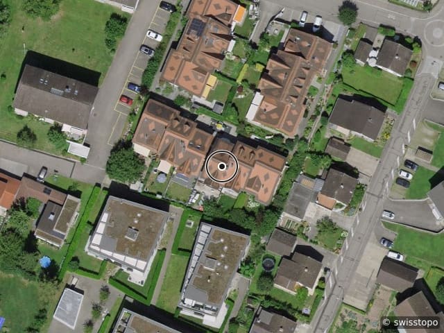 Luftbild der Lage – Langackerstrasse 32, 4332 Stein