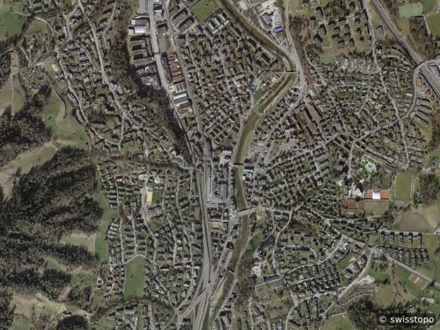 Luftbild: das Gebiet