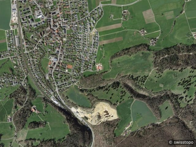 Luftbild Courrendlin