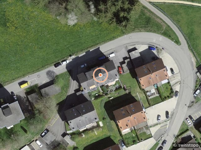 Luftbild Chemin de l'Orgerie 9, Tavannes