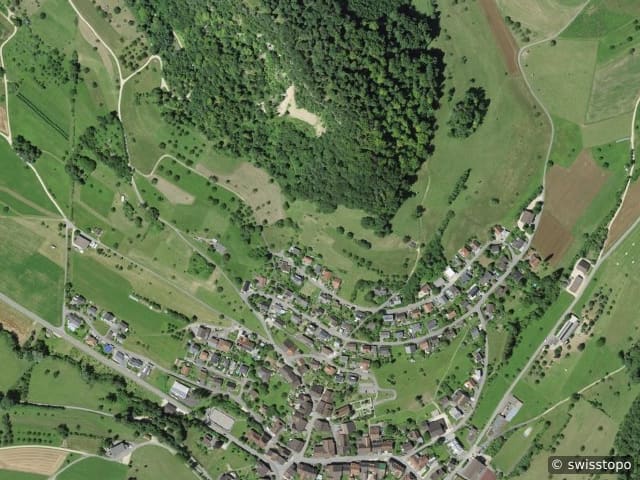 Luftbild: das Gebiet