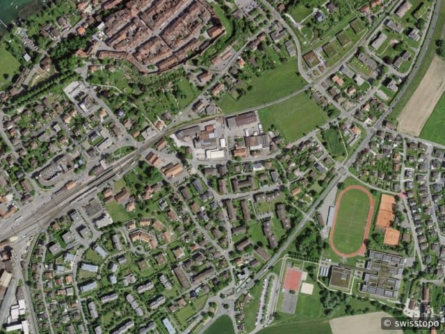 Luftbild der Lage – 3280 Murten