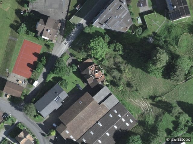 Vista aerea della posizione – Oberdorfstrasse 19, 6354 Vitznau
