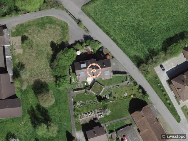 Luftbild der Lage – Eyhalde 9, 4912 Aarwangen