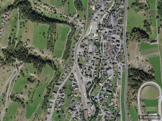 Luftbild Orsières