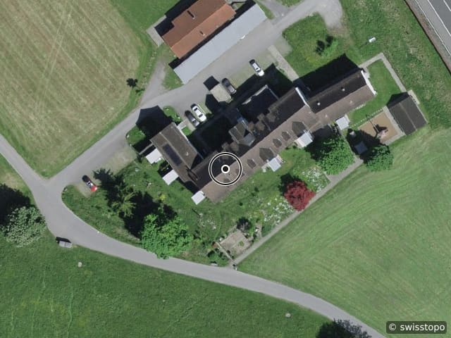 Luftbild der Lage – Gimsastrasse 4, 8887 Mels