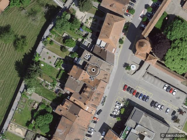 Luftbild Rue du Château 101, Romont
