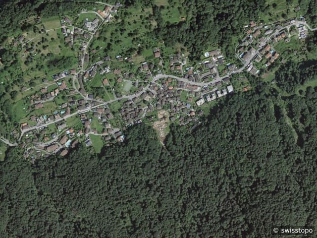Luftbild Piazzogna, Gambarogno, Lago Maggiore