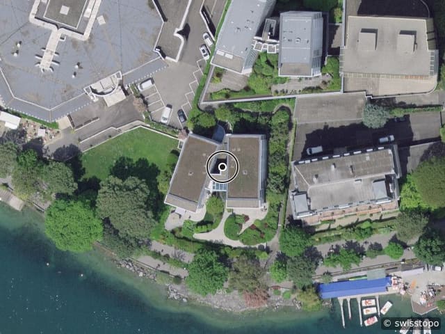 Luftbild der Lage – quai ernest Ansermet 4, 1820 Montreux
