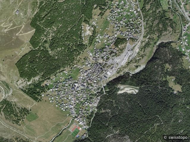 Luftbild Saas-Fee