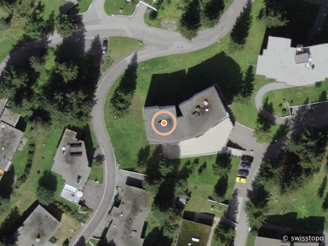 Luftbild der Lage – Turbanstrasse 4, 7270 Davos Platz