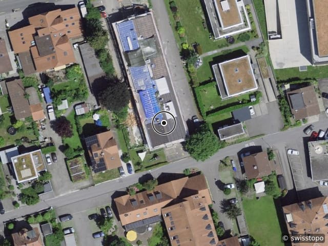 Vista aerea della posizione – Talackerstrasse 5B, 3604 Thun