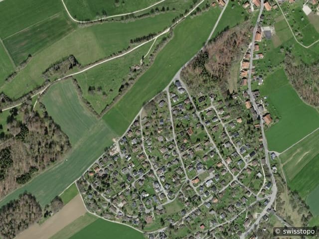 Luftbild Champ Favre 11-13, Prêles