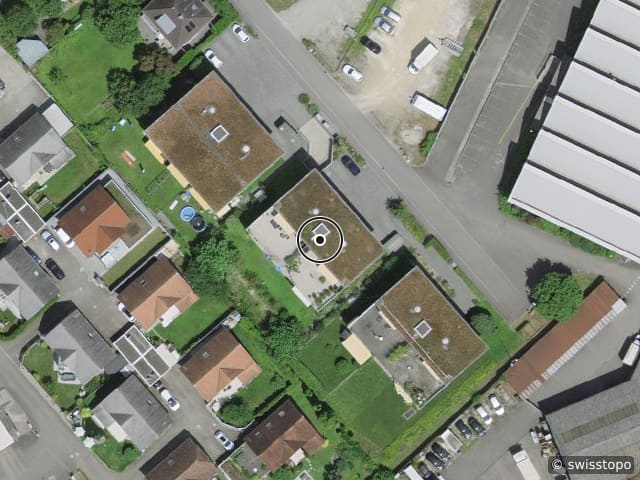 Luftbild der Lage – Hornimattstrasse 10, 5200 Brugg