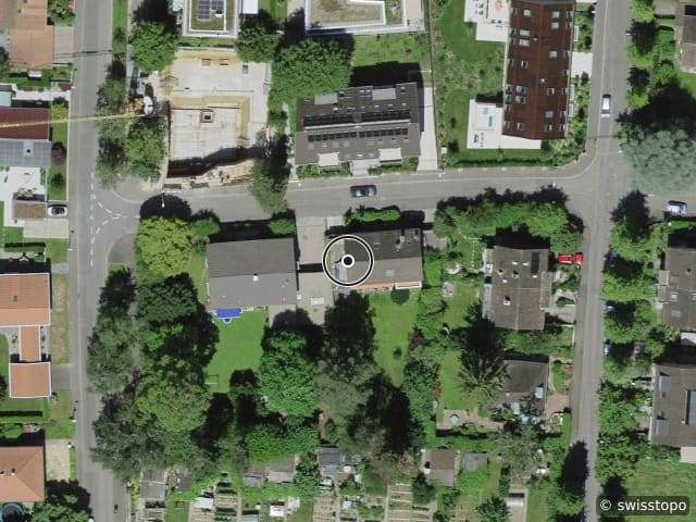 Luftbild der Lage – Unter der Batterie 15, 4059 Basel