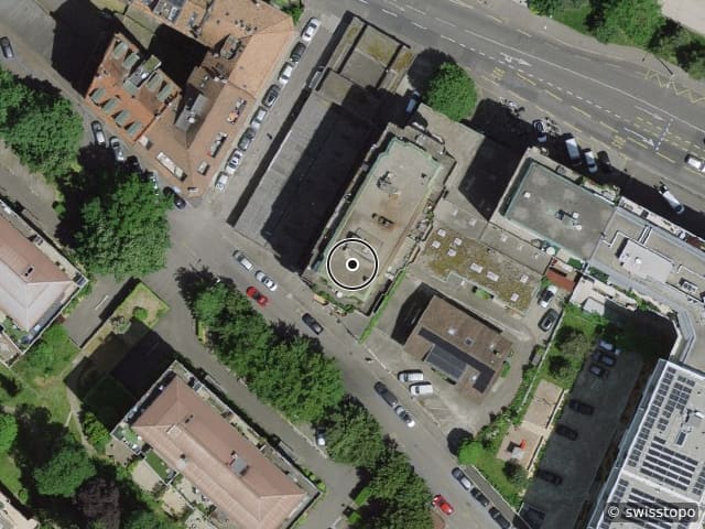 Luftbild Rue Chabrey 8, Genève