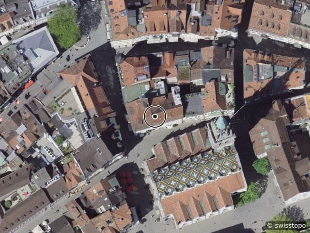 Luftbild Turmgasse 1, St. Gallen