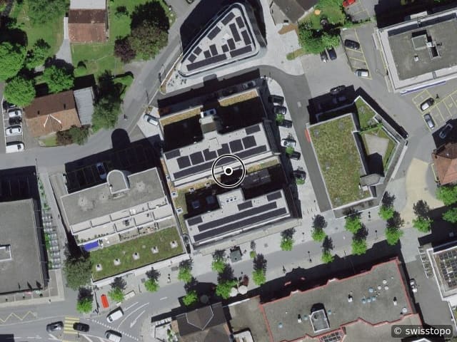 Luftbild Bahnhofstrasse 50, Buchs