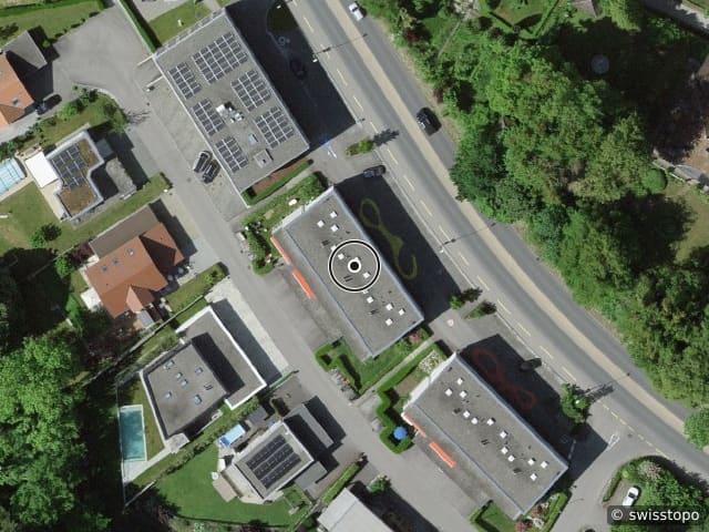 Luftbild Route de Fribourg 8, Belfaux