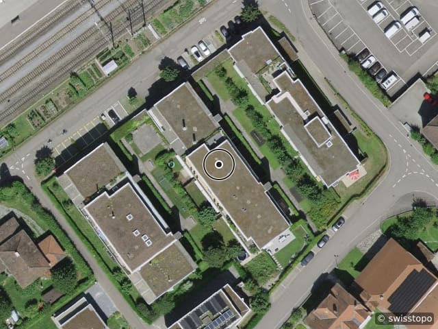 Luftbild Hintere Bahnhofstrasse 9A, Laufenburg