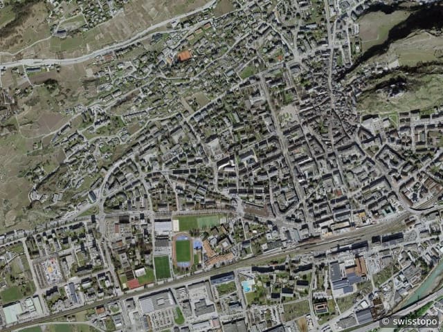 Luftbild Sion