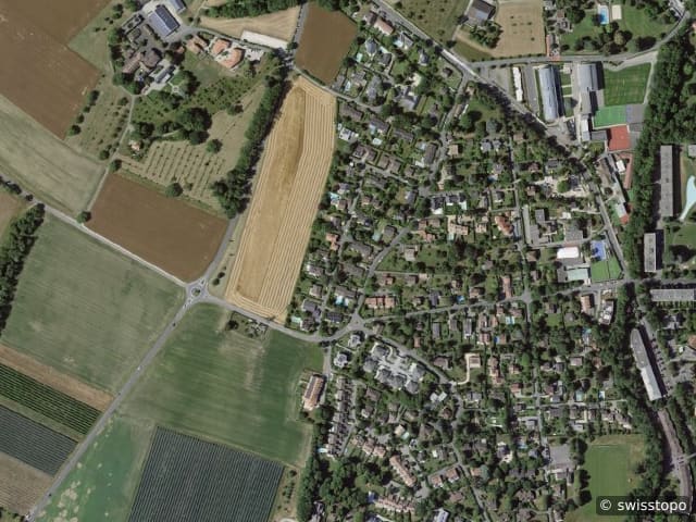 Vista aerea della posizione – 1290 Versoix