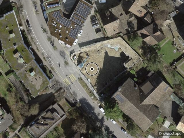 Luftbild der Lage – Weingartenweg 2, 8049 Zürich