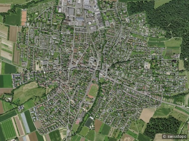 Luftbild Therwil