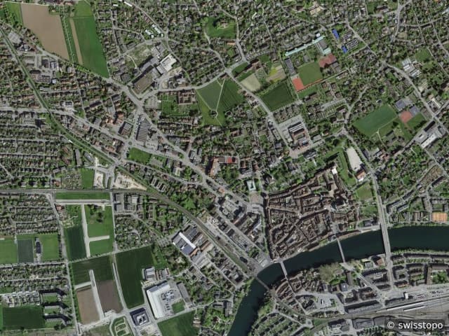 Luftbild Solothurn
