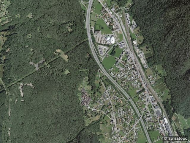 Luftbild: das Gebiet