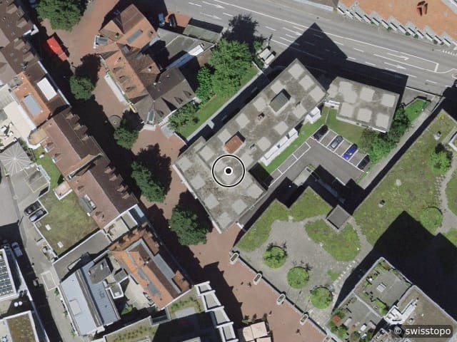 Luftbild Neumarktplatz 7, Brugg