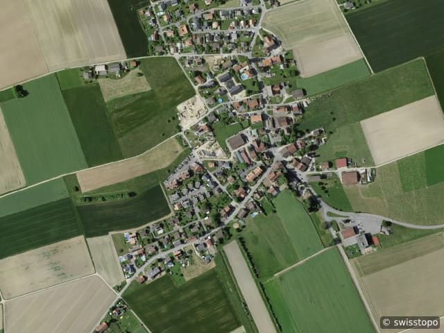 Luftbild Rueyres-les-Prés