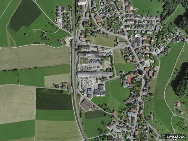 Luftbild der Lage – 9553 Bettwiesen
