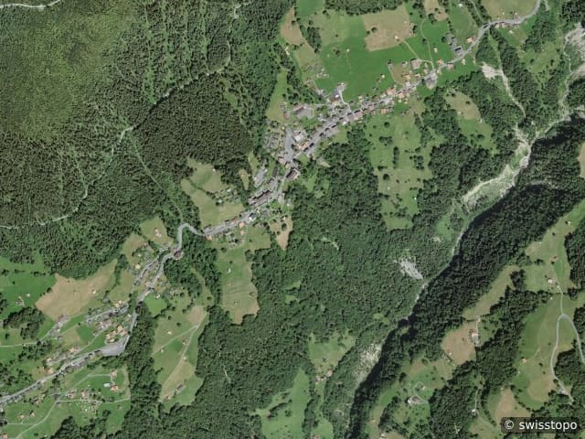 Vista aerea della posizione – Beatenberg