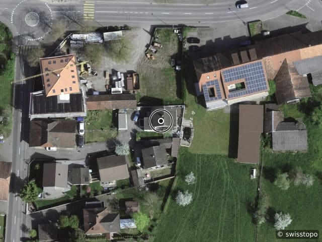 Luftbild der Lage – Kreuzgasse 3, 4543 Deitingen