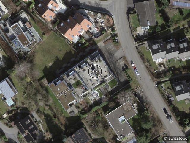 Vue aérienne de l’emplacement – Langmoosstrasse 36, 8135 Langnau am Albis