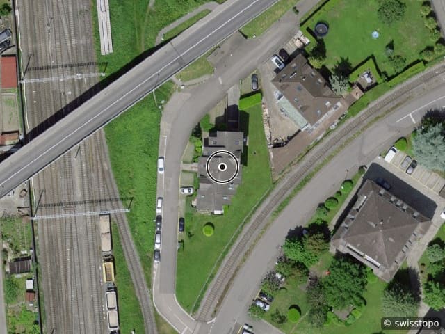 Luftbild Route du Stand 3, Villeneuve