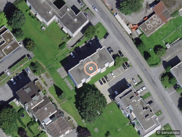 Luftbild der Lage – Industriestrasse 38, 9430 St. Margrethen