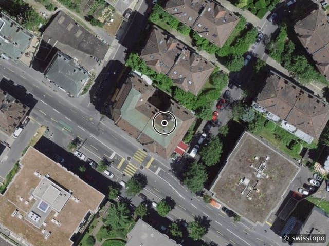 Luftbild der Lage – Avenue d'Echallens 70, 1004 Lausanne