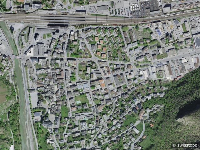 Luftbild Balfrinstrasse 20, Visp