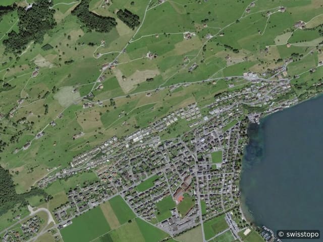 Aerial view of the location – Ennetbürgen