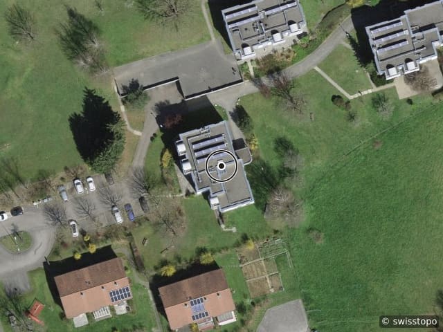 Luftbild Rue des Moissons 66, Delémont
