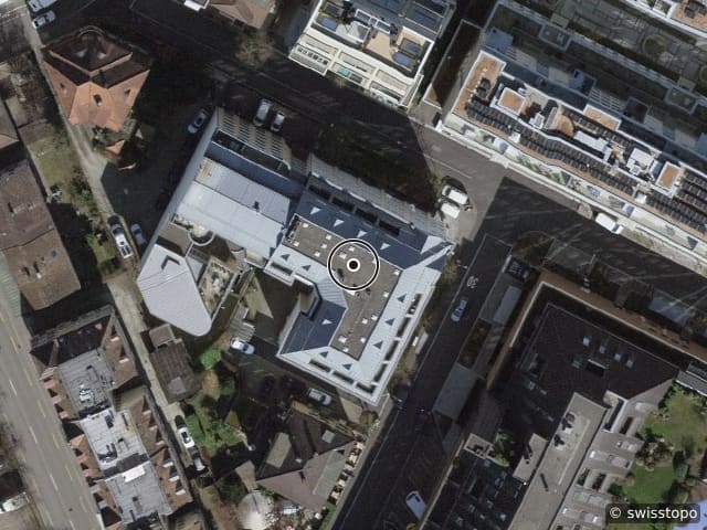 Luftbild der Lage – Gertrudstr. 15, 8400 Winterthur